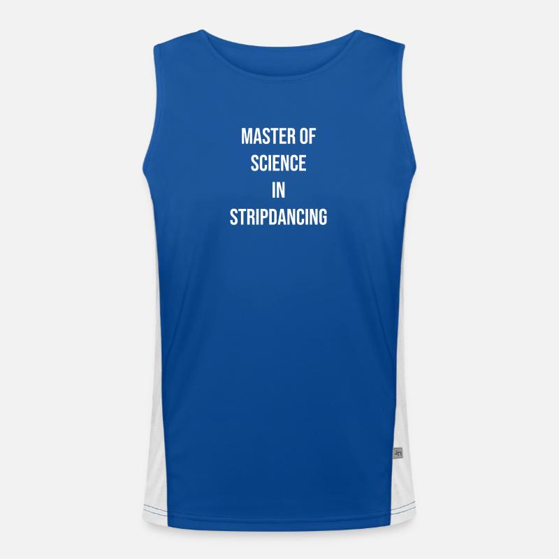 Maître en sciences en striptease Débardeur respirant contrasté Homme 