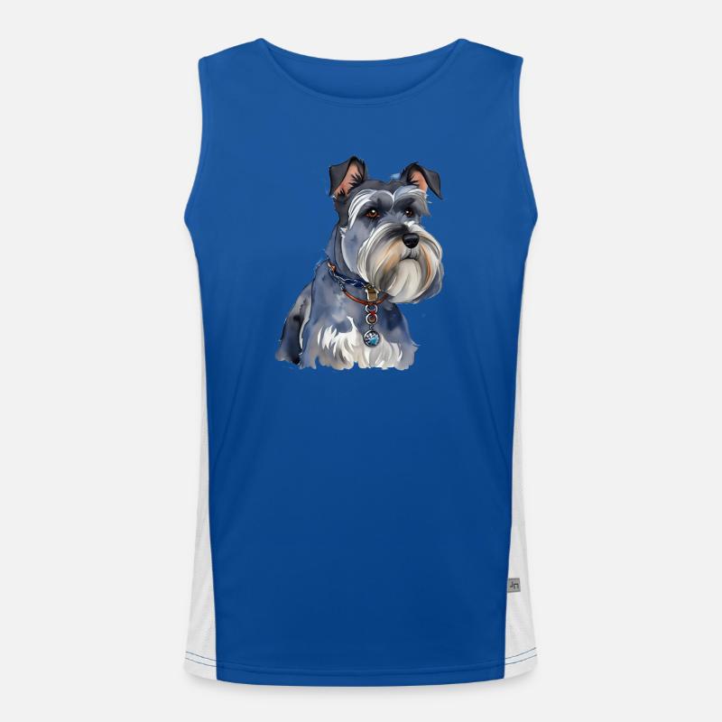 Schnauzer Men's Functional Contrast Tank Top 