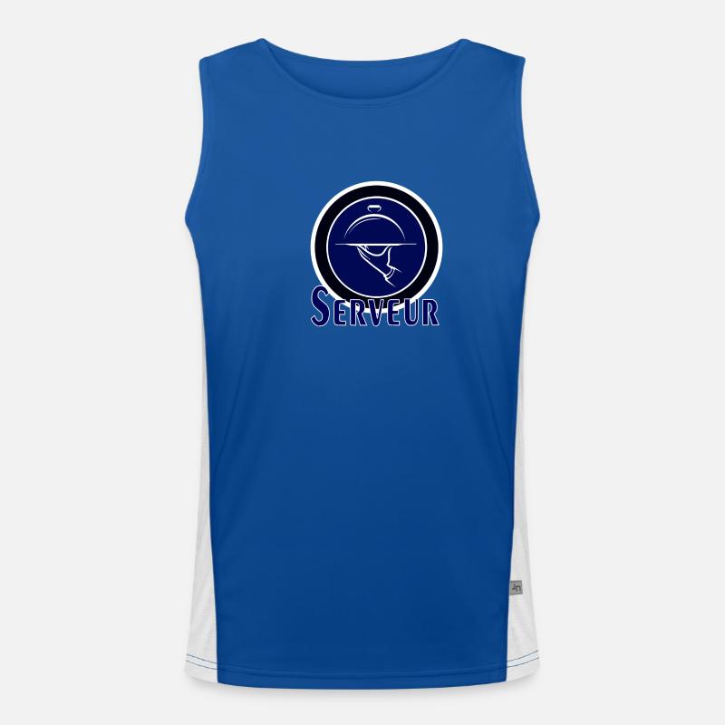 Server Funktionelles Kontrast-Tank Top für Männer 