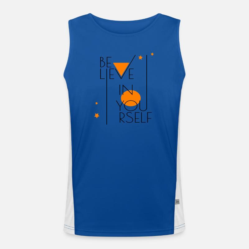 Croyez en vous Débardeur respirant contrasté Homme 