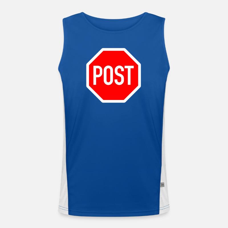 Stop or post? Men's Functional Contrast Tank Top 