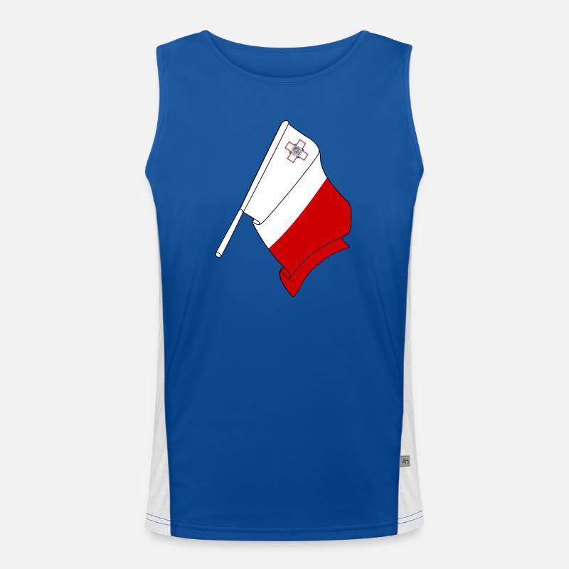 Drapeau de Malte Débardeur respirant contrasté Homme 