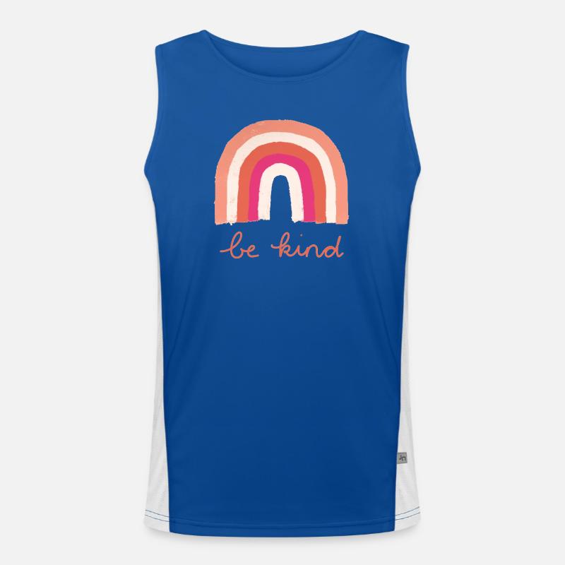 Be Kind Rainbow Men's Functional Contrast Tank Top 