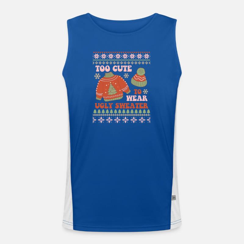 Pull de Noël moche Débardeur respirant contrasté Homme 