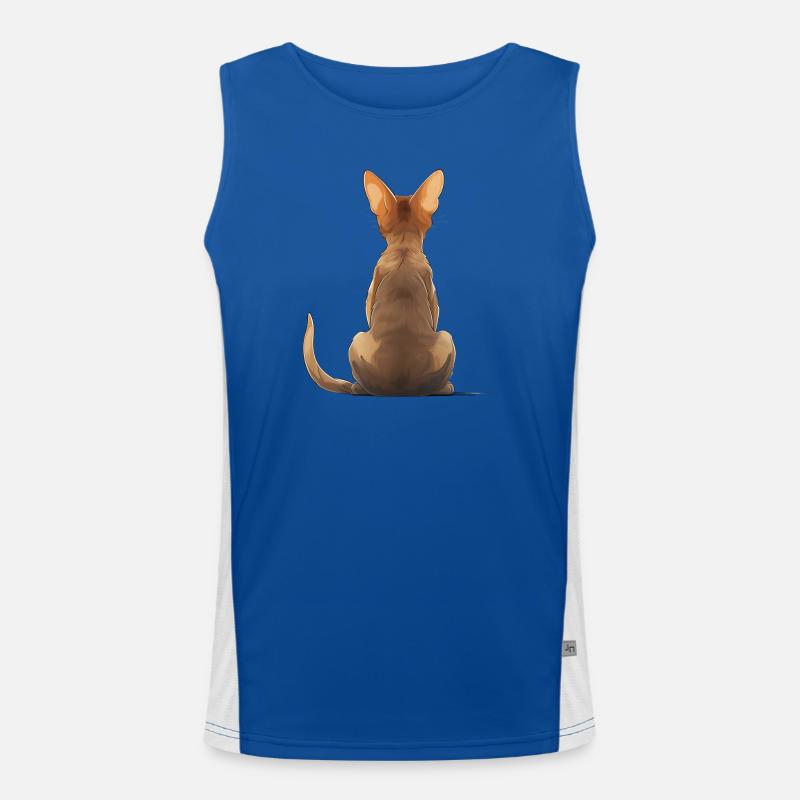 Chat d’Abyssinie Débardeur respirant contrasté Homme 