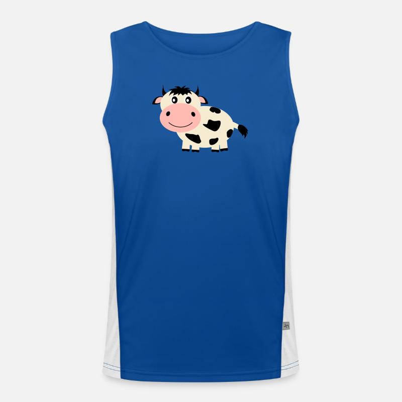 Cow Men's Functional Contrast Tank Top 