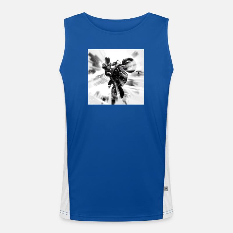 Der Biker ist willig Funktionelles Kontrast-Tank Top für Männer 