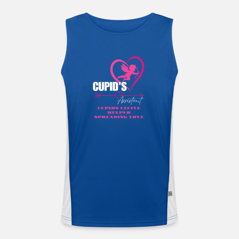 Cupid's Assistant Heart Tee Men's Functional Contrast Tank Top 