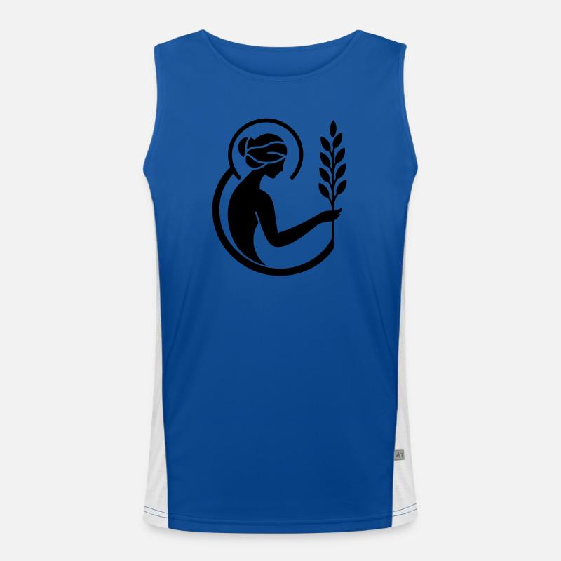 Jungfrau Funktionelles Kontrast-Tank Top für Männer 