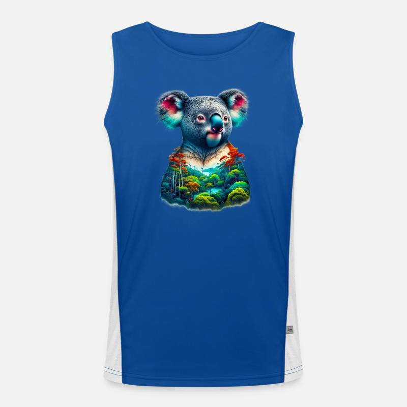 Koala Funktionelles Kontrast-Tank Top für Männer 