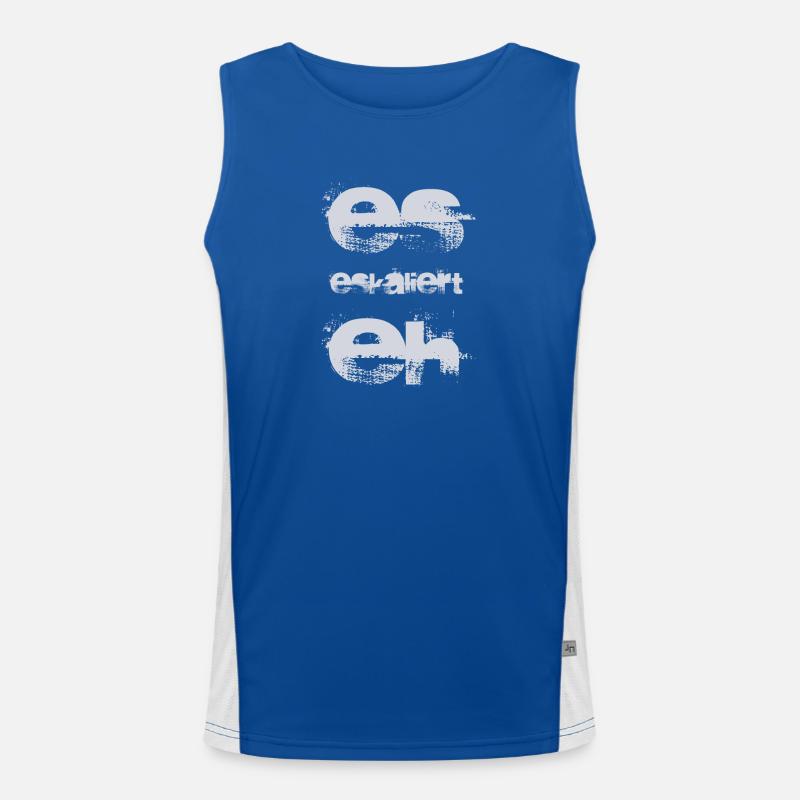 it's escalating anyway Men's Functional Contrast Tank Top 