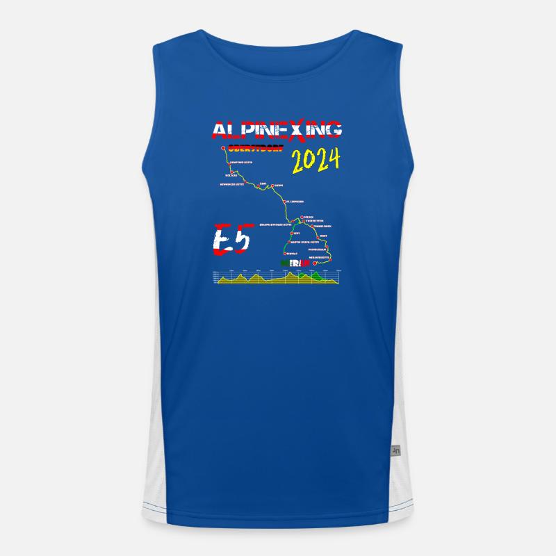 E5 Oberstdorf Meran 2024 Funktionelles Kontrast-Tank Top für Männer 