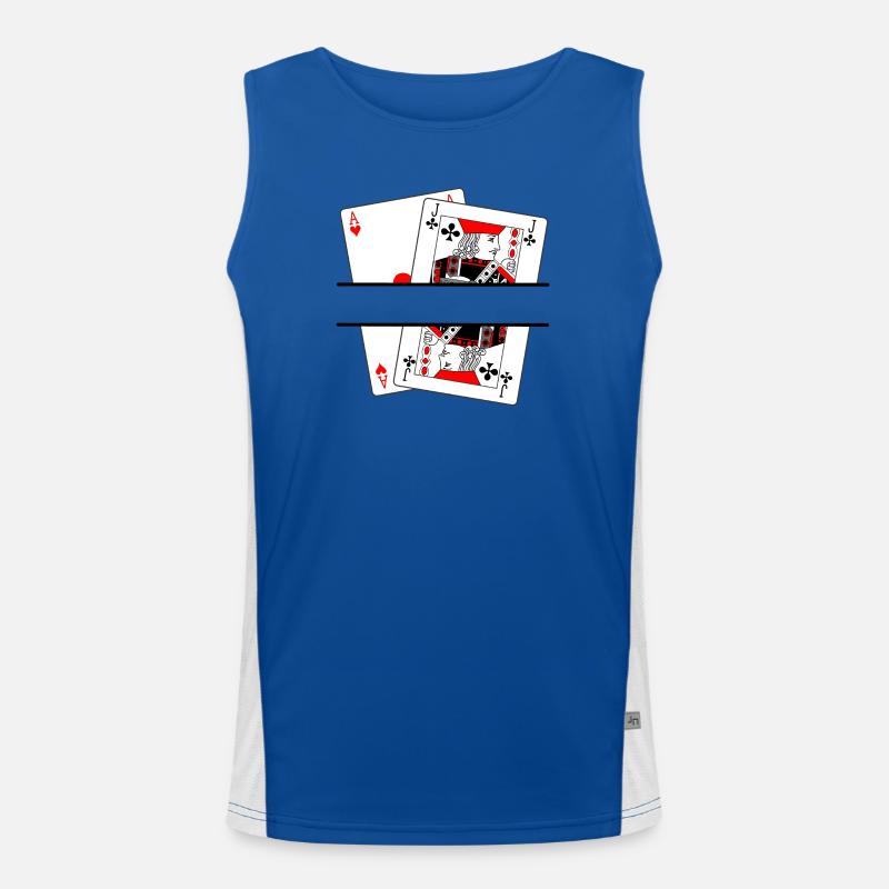 Bannière de blackjack Débardeur respirant contrasté Homme 