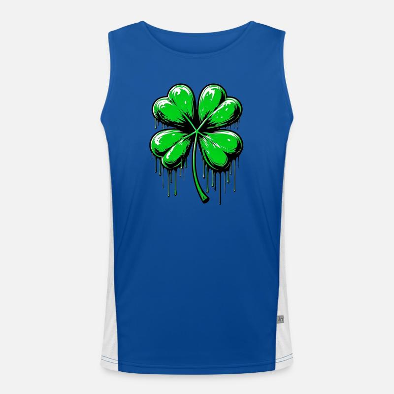 Four-leaf clover Men's Functional Contrast Tank Top 