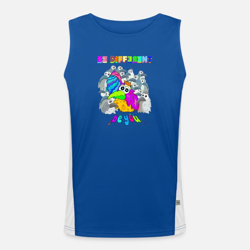 be different Funktionelles Kontrast-Tank Top für Männer 
