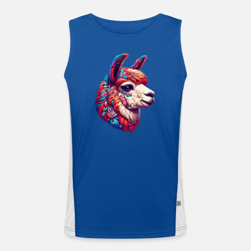 Alpaka Funktionelles Kontrast-Tank Top für Männer 
