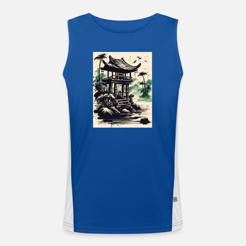 Waterfront Ink Pavilion Men's Functional Contrast Tank Top 