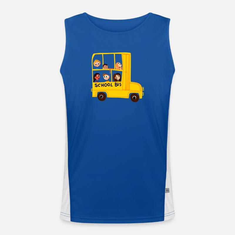 schoolbus Men's Functional Contrast Tank Top 