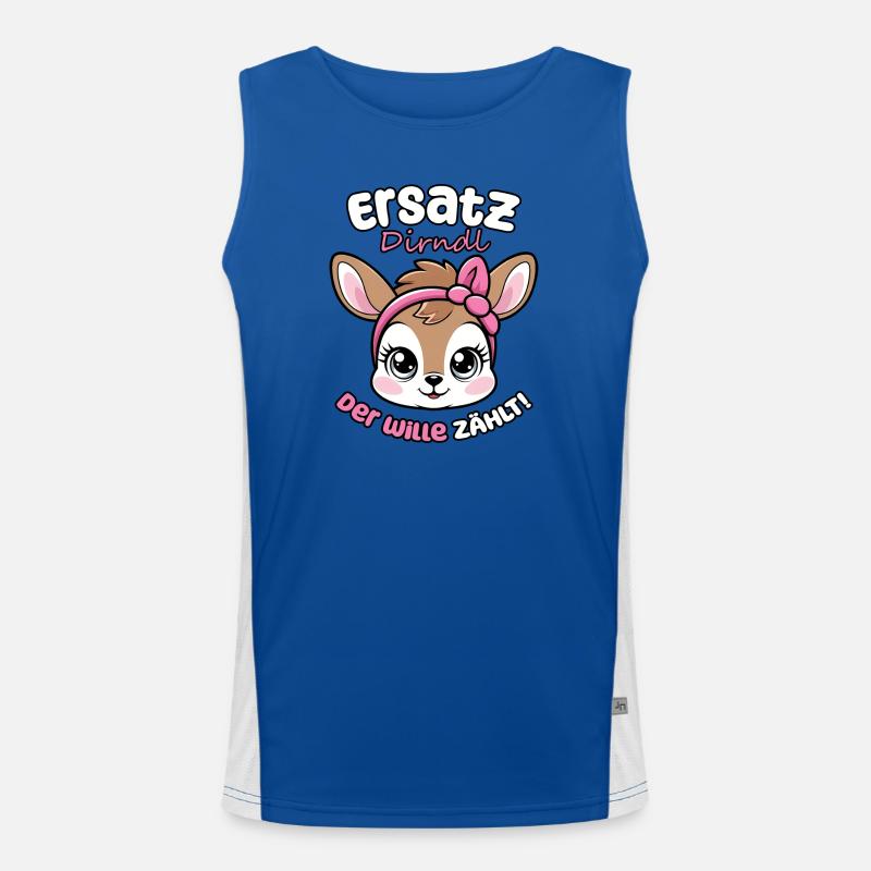 Kawaii Hirsch says replacement dirndl, the will counts! Men's Functional Contrast Tank Top 