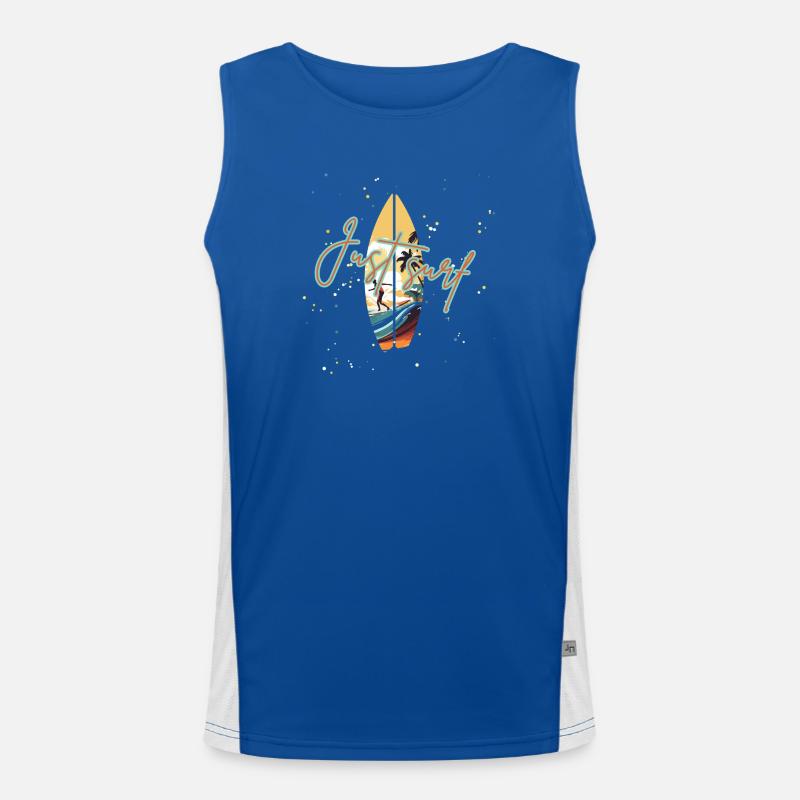 Surfeur Sunset Design Débardeur respirant contrasté Homme 