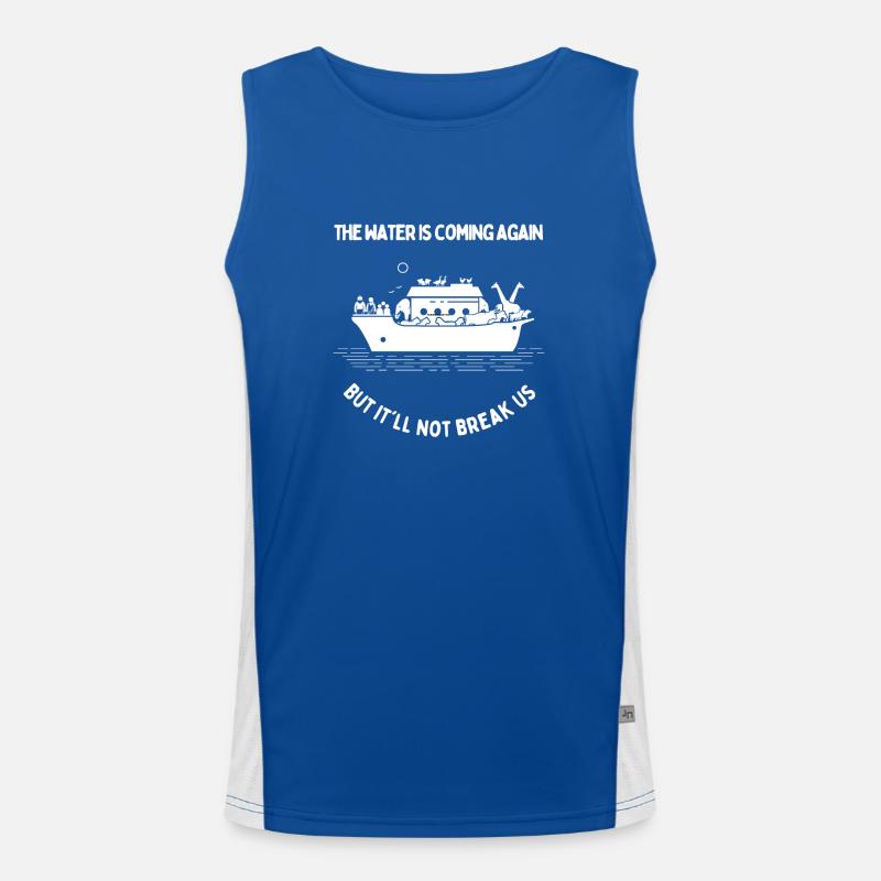 The water is coming Men's Functional Contrast Tank Top 
