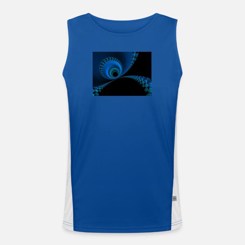 Abstraktion Funktionelles Kontrast-Tank Top für Männer 