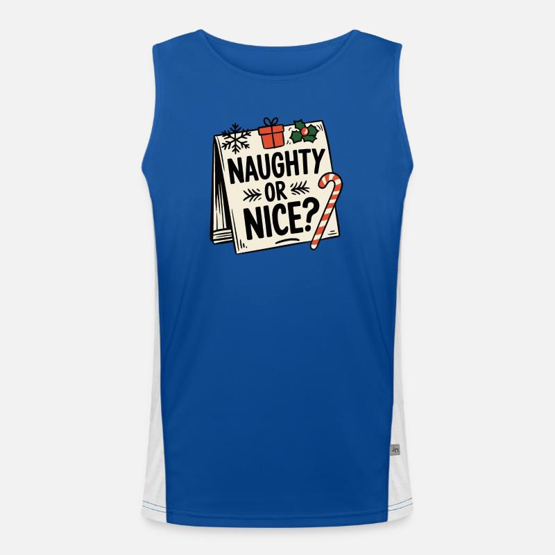 Naughty or Nice Men's Functional Contrast Tank Top 
