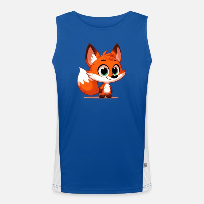 Fuchs Funktionelles Kontrast-Tank Top für Männer 