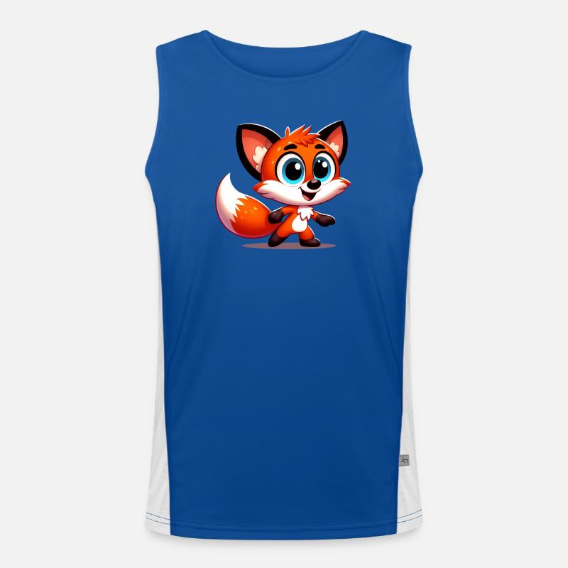 Fuchs Funktionelles Kontrast-Tank Top für Männer 