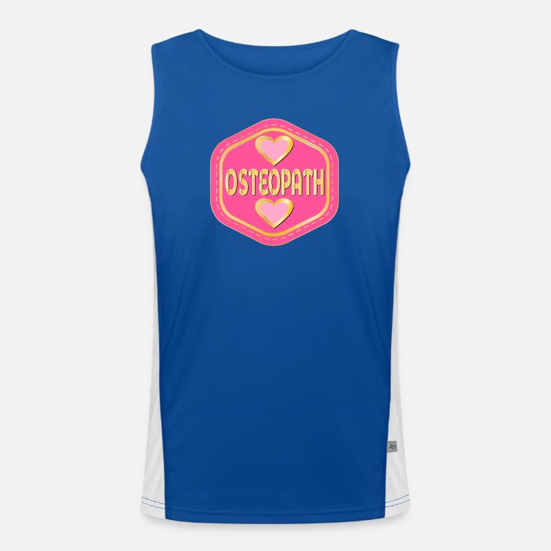 HEART OSTEOPATH Men's Functional Contrast Tank Top 
