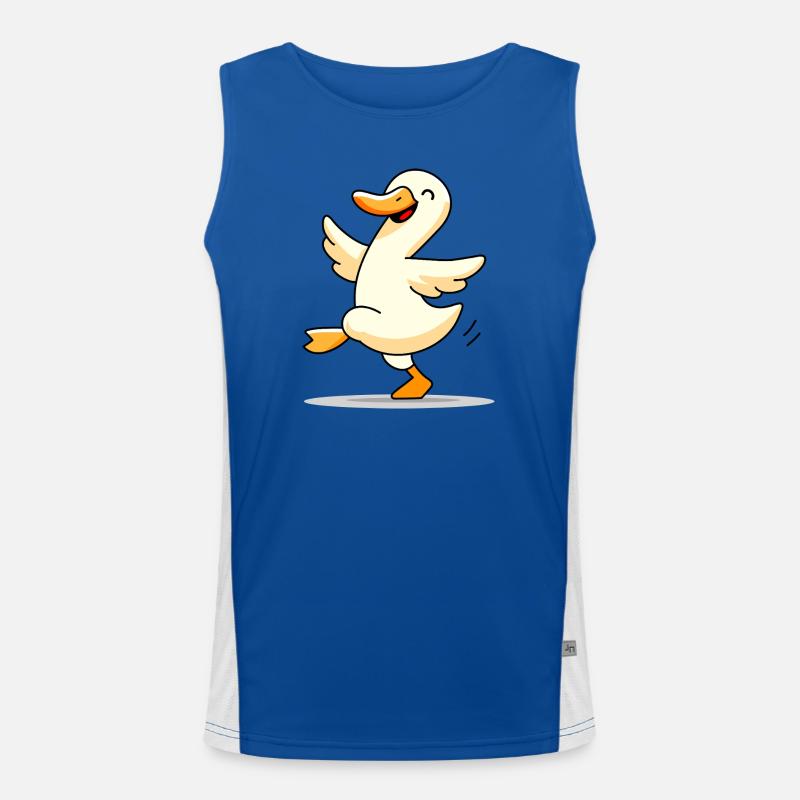 Dancing Duck Men's Functional Contrast Tank Top 