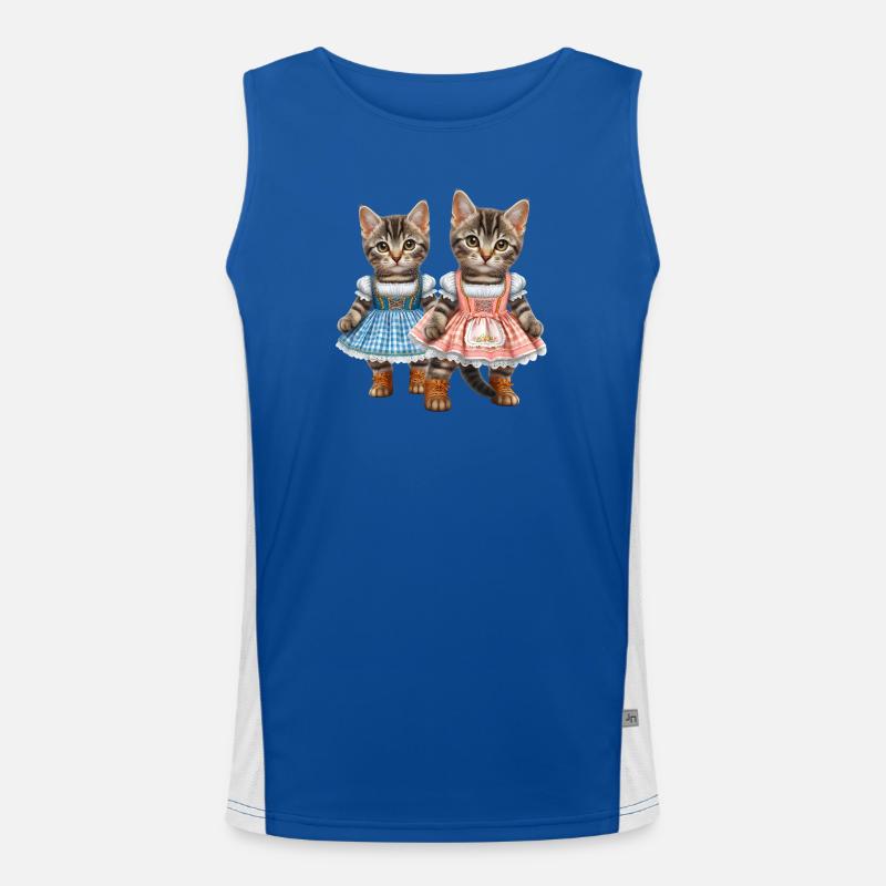Dirndl kitties Men's Functional Contrast Tank Top 