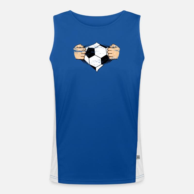 Soccer Design utilisé Débardeur respirant contrasté Homme 