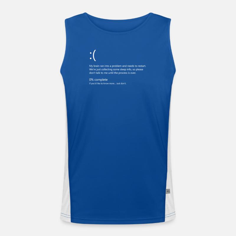 T-shirt Brain Crash Débardeur respirant contrasté Homme 