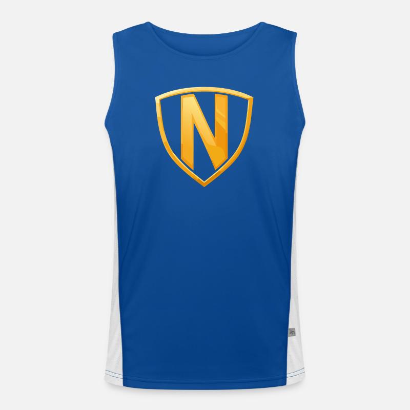 NERDY forever - NERDY HERO Funktionelles Kontrast-Tank Top für Männer 