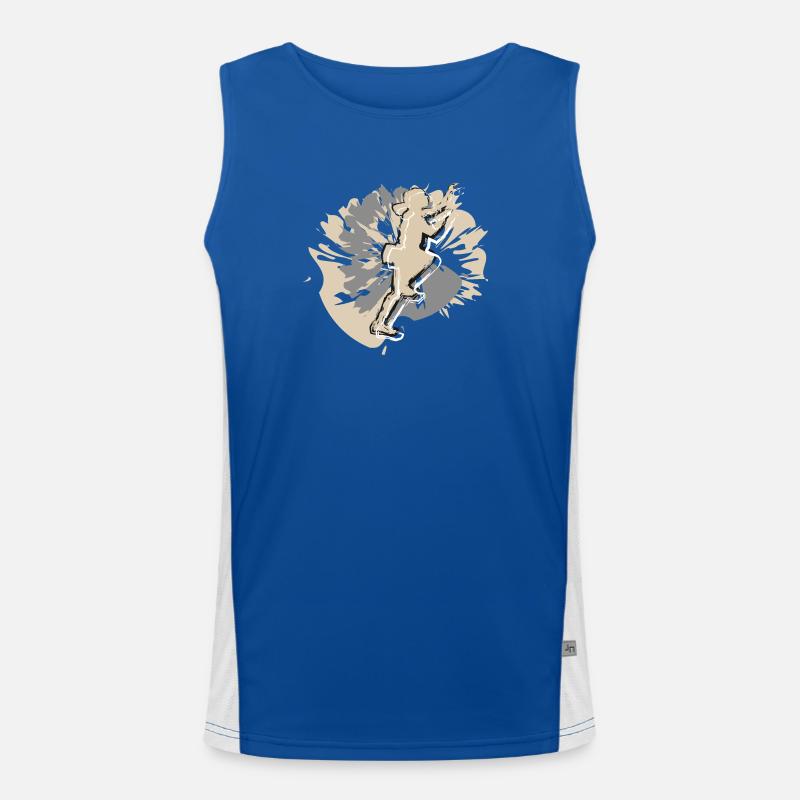 Klettern und Boldern Funktionelles Kontrast-Tank Top für Männer 