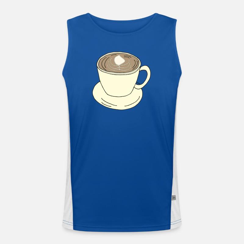 kaffeetasse Funktionelles Kontrast-Tank Top für Männer 
