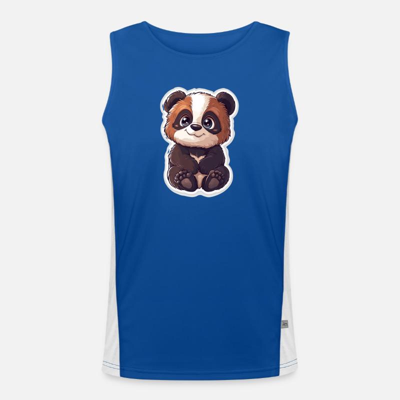 Ours panda mignon Débardeur respirant contrasté Homme 