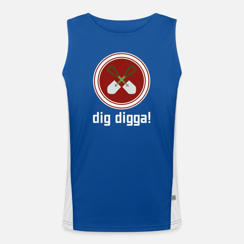 dig digga! Men's Functional Contrast Tank Top 