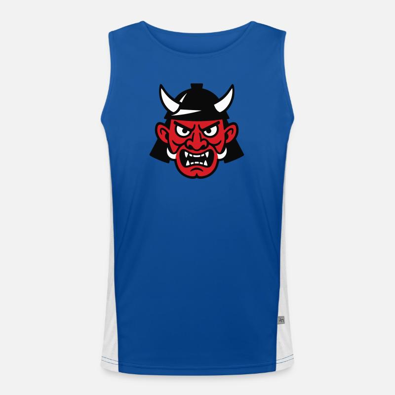 Samurai Devil Funktionelles Kontrast-Tank Top für Männer 