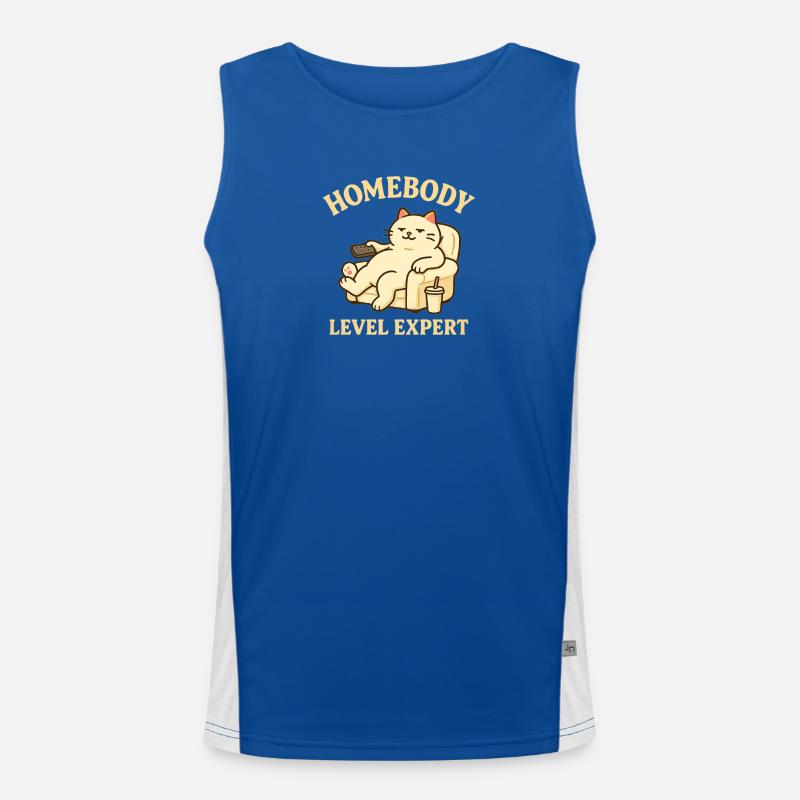 Stubenhocker: Level Experte Funktionelles Kontrast-Tank Top für Männer 