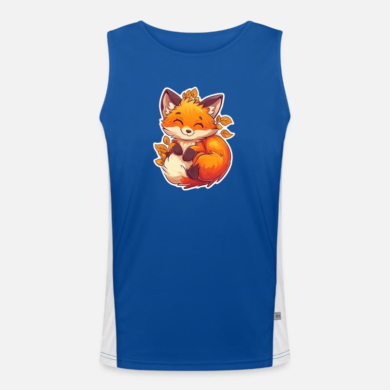 Fuchs Funktionelles Kontrast-Tank Top für Männer 