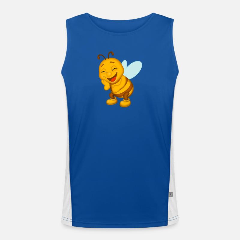BEE LAUGHING Men's Functional Contrast Tank Top 