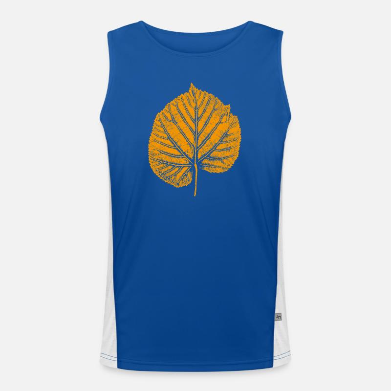 Linden leaf Men's Functional Contrast Tank Top 
