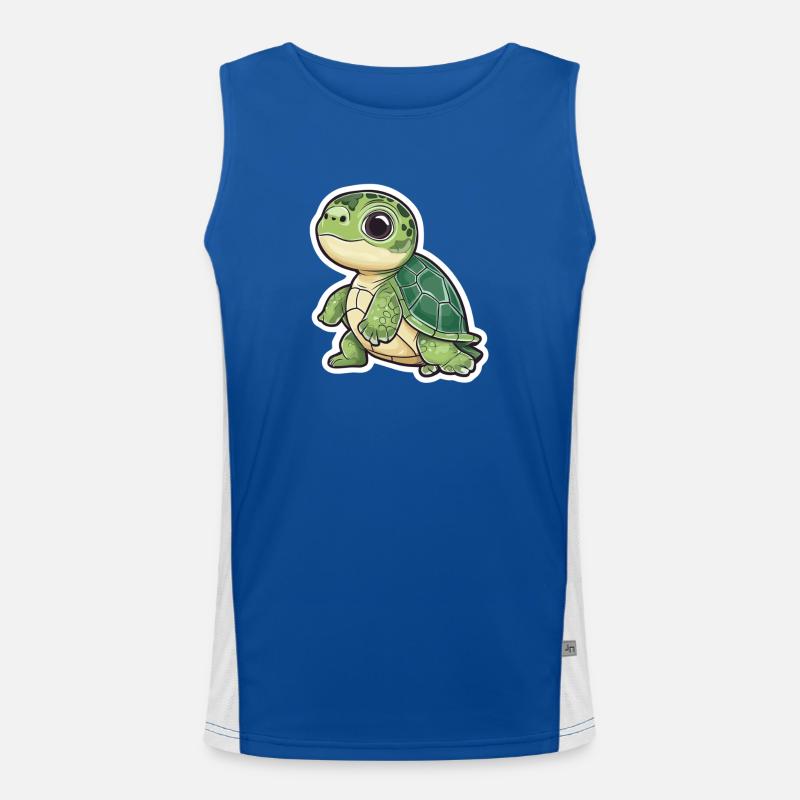 Schildkröte Funktionelles Kontrast-Tank Top für Männer 