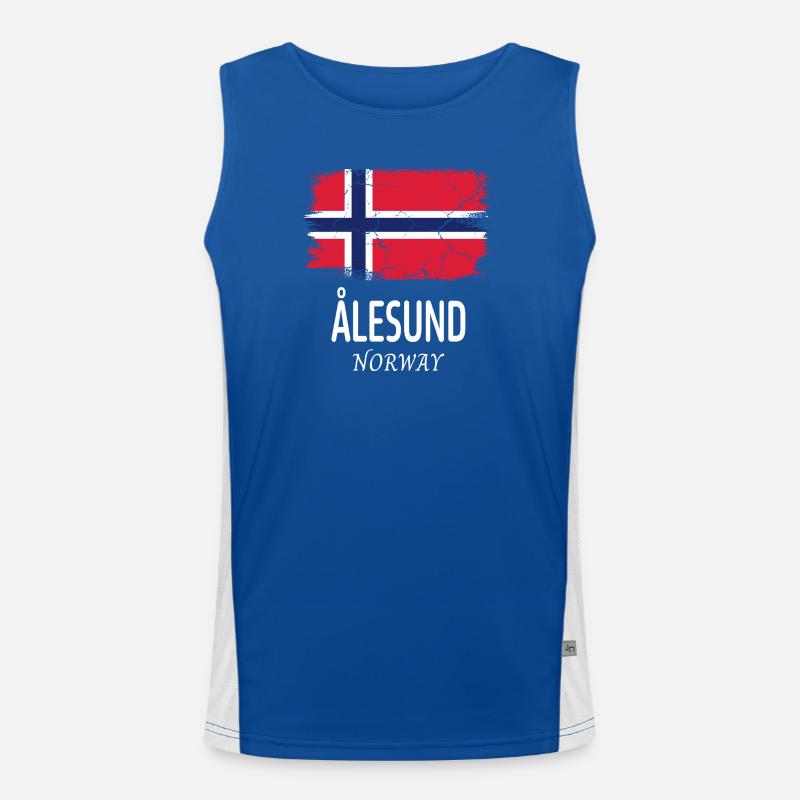 ÅLESUND Débardeur respirant contrasté Homme 