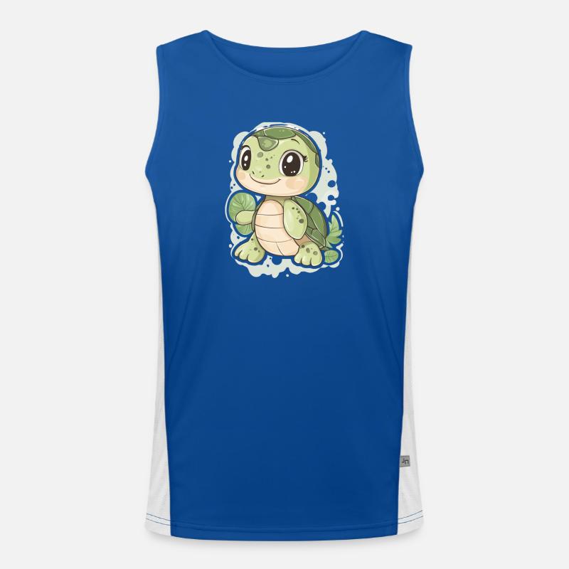 Schildkröte Funktionelles Kontrast-Tank Top für Männer 