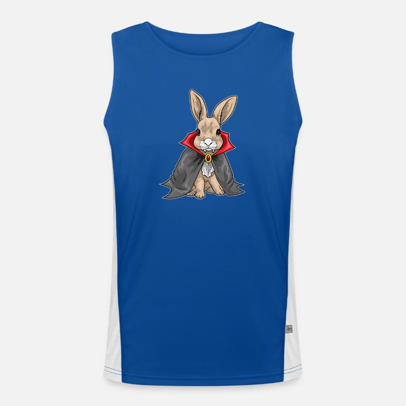 Lapin Halloween Vampire Débardeur respirant contrasté Homme 