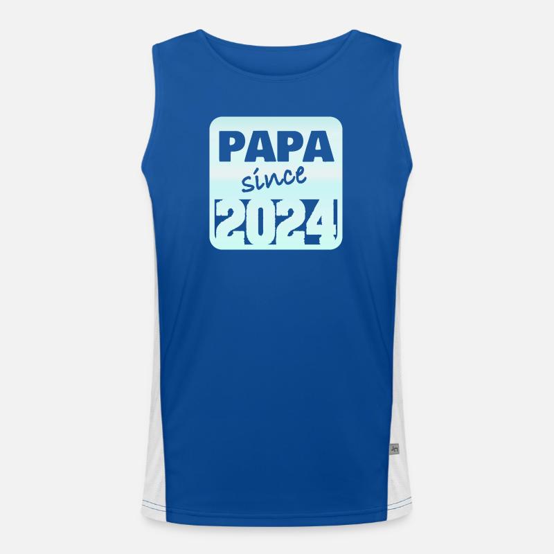 Dad 2024 Funktionelles Kontrast-Tank Top für Männer 
