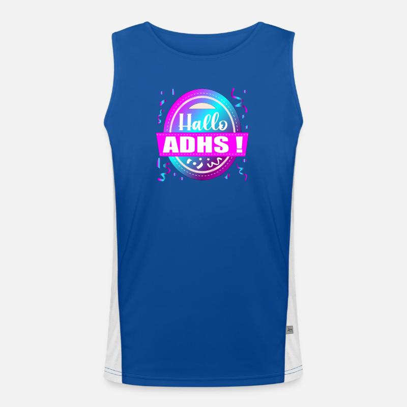 HELLO ADHD PARTY Men's Functional Contrast Tank Top 